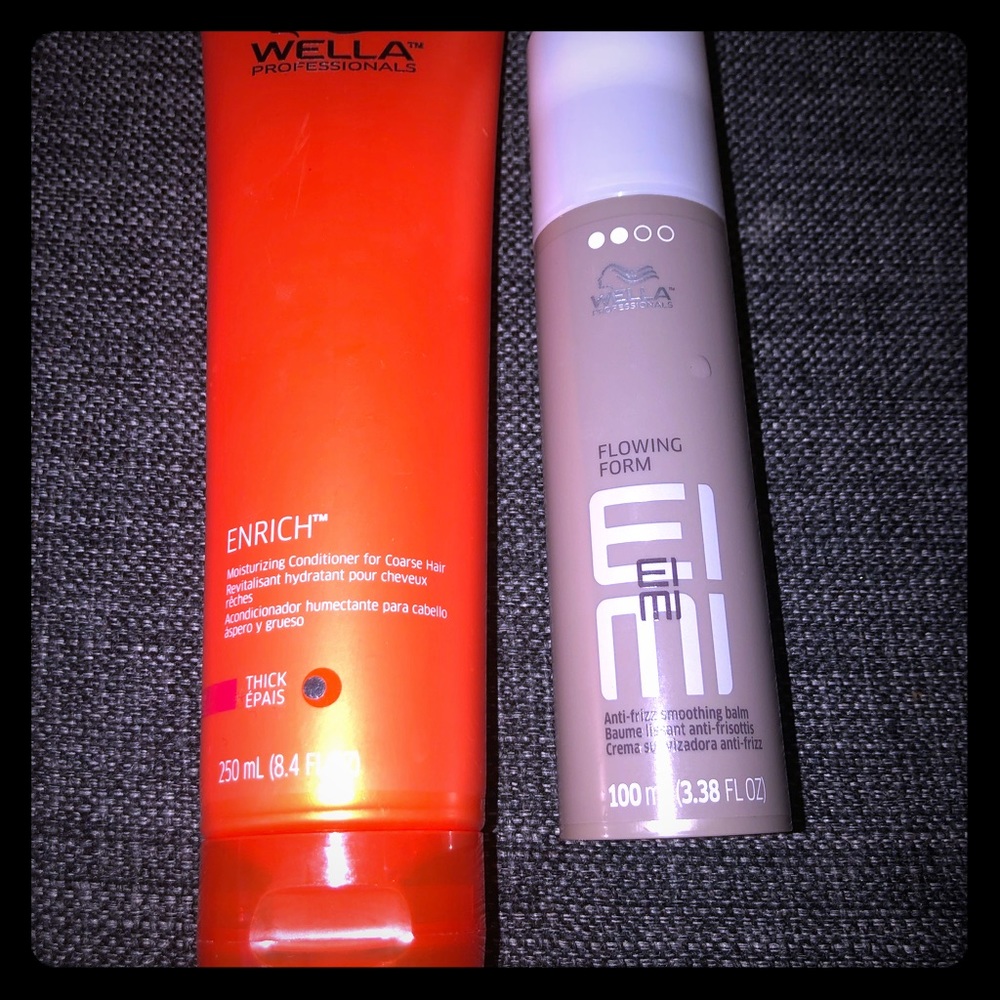 Set of wella hair conditioner and balm